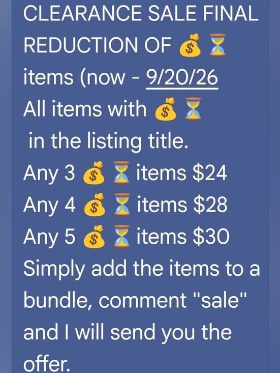 Tops - 💰⏳️or ⏳️💰 Items Clearance Sale. Look For Listings In My Closet.